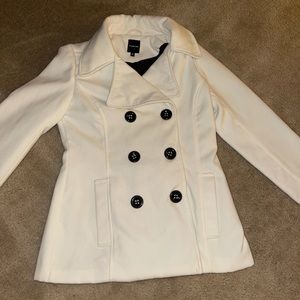 Rampage White Pea Coat Womens